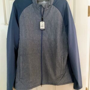 New Johnnie-O Stinger Jacket - Lake Blue